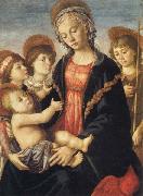 Madonna and Child,with the Young St.John and Two Angels Sandro Botticelli